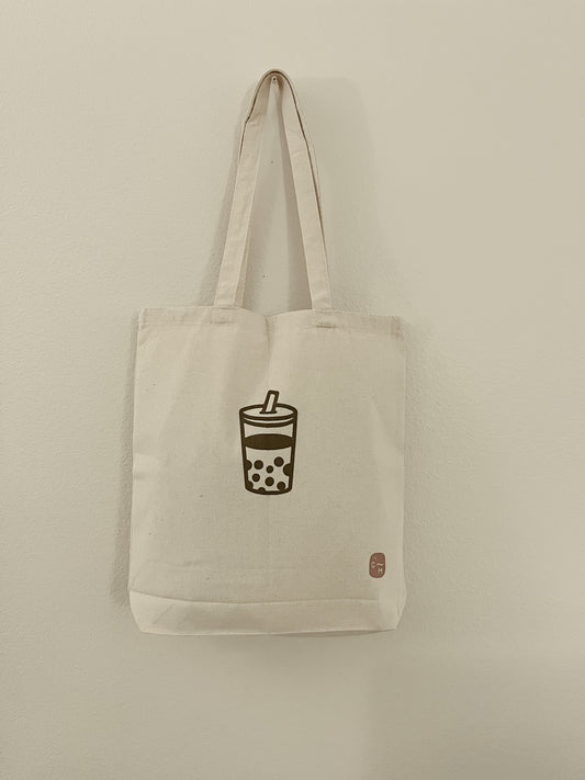 Handmade Boba Tea Tote Bags