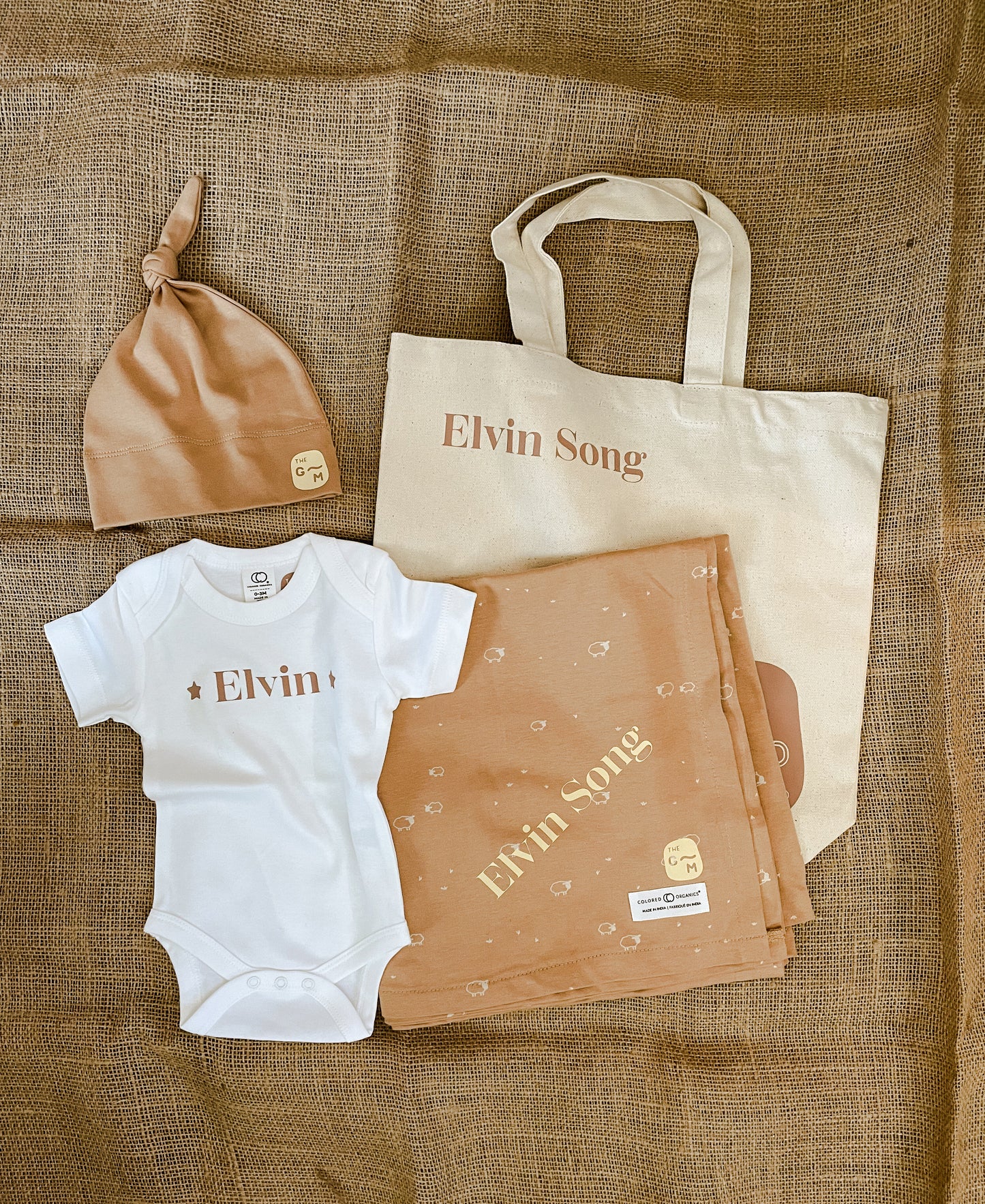 Organic Cotton Custom Name Bodysuit