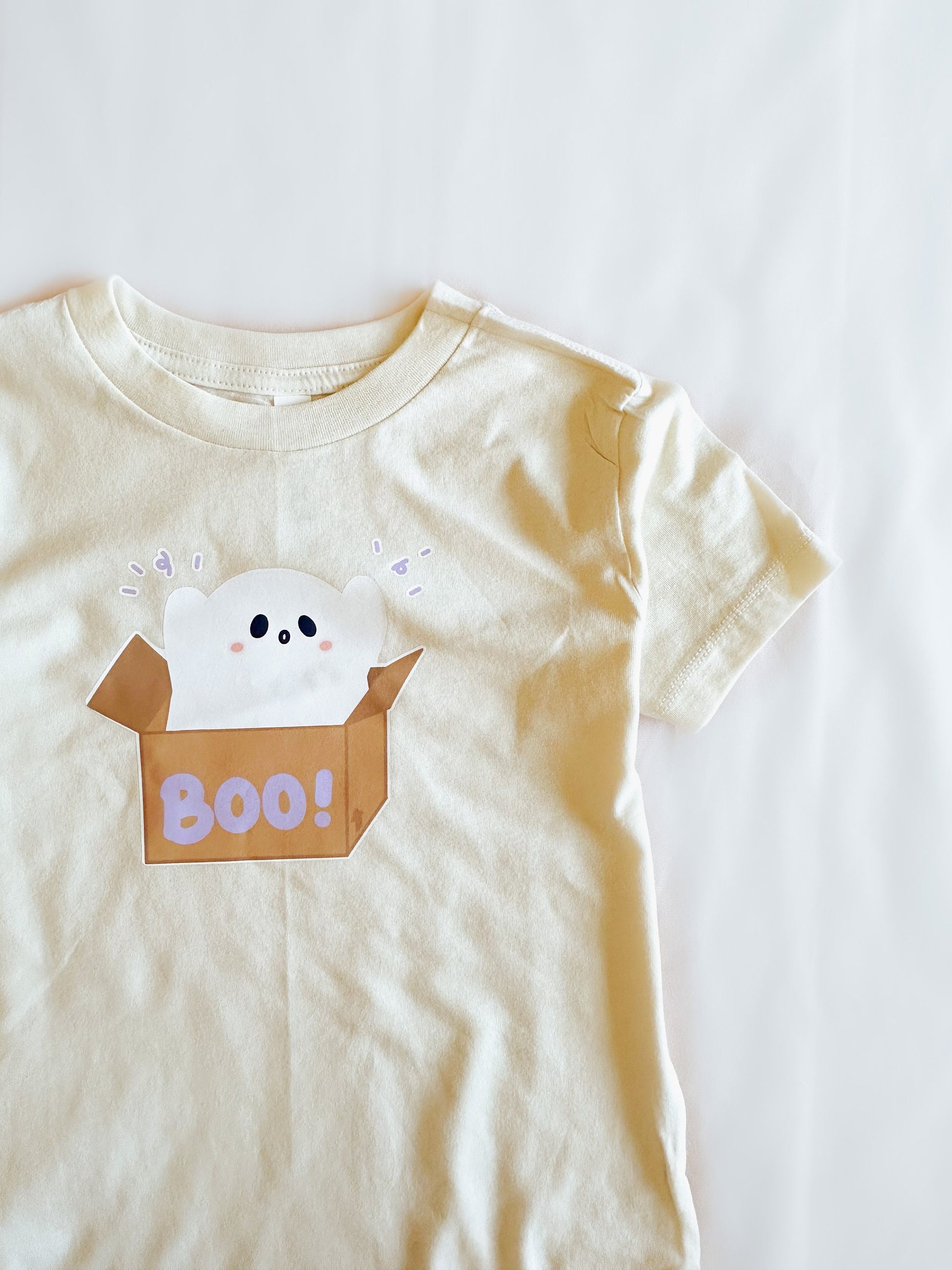 Cute Cookie Ghost Shirt for Kids Spooky Tshirt for Toddler Boy Girl Shirts for Halloween Lover Shirts for Baby and Siblings