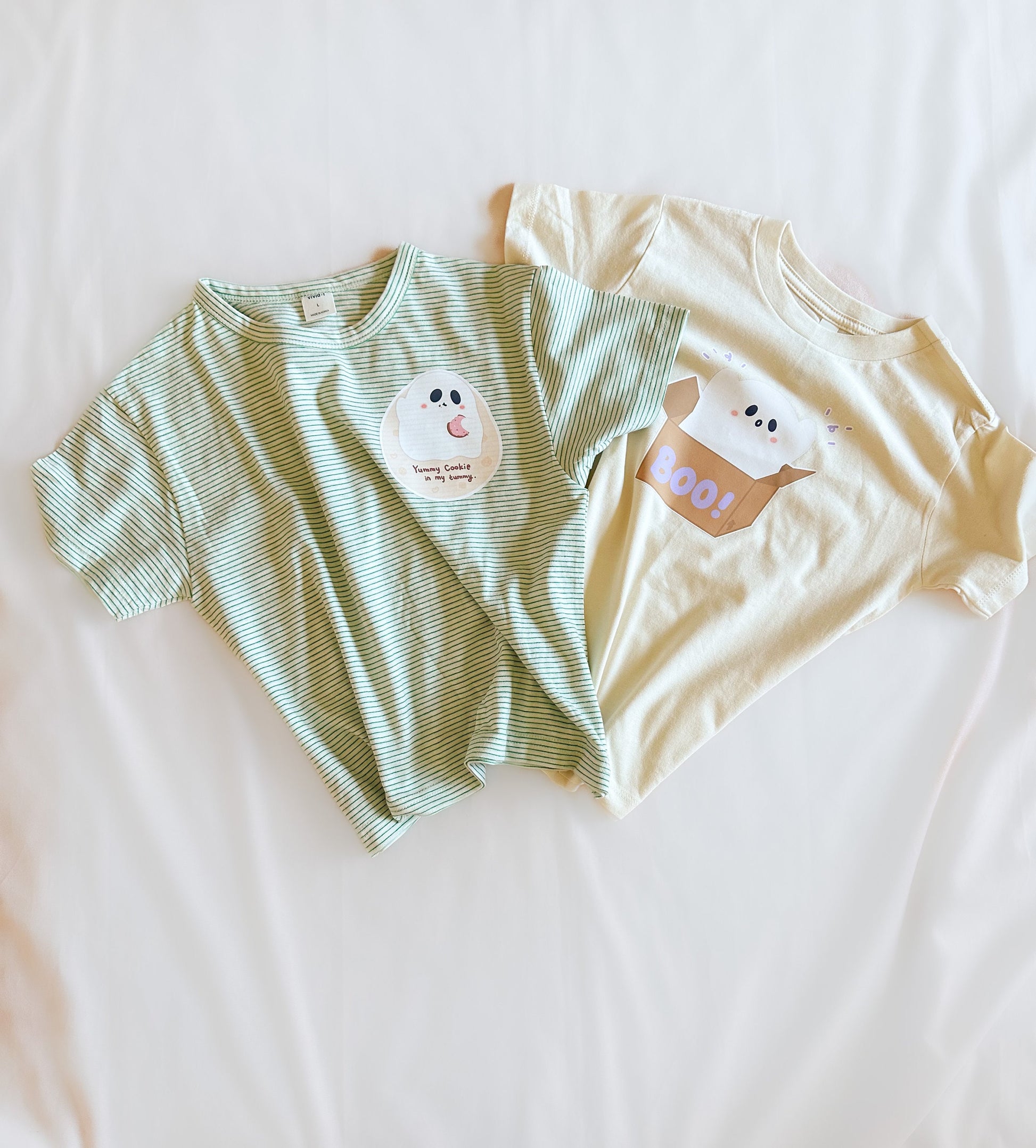 Cute Boo Ghost Shirt for Kids Spooky Tshirt for Toddler Boy Girl Shirts for Halloween Lover Shirts for Baby and Siblings