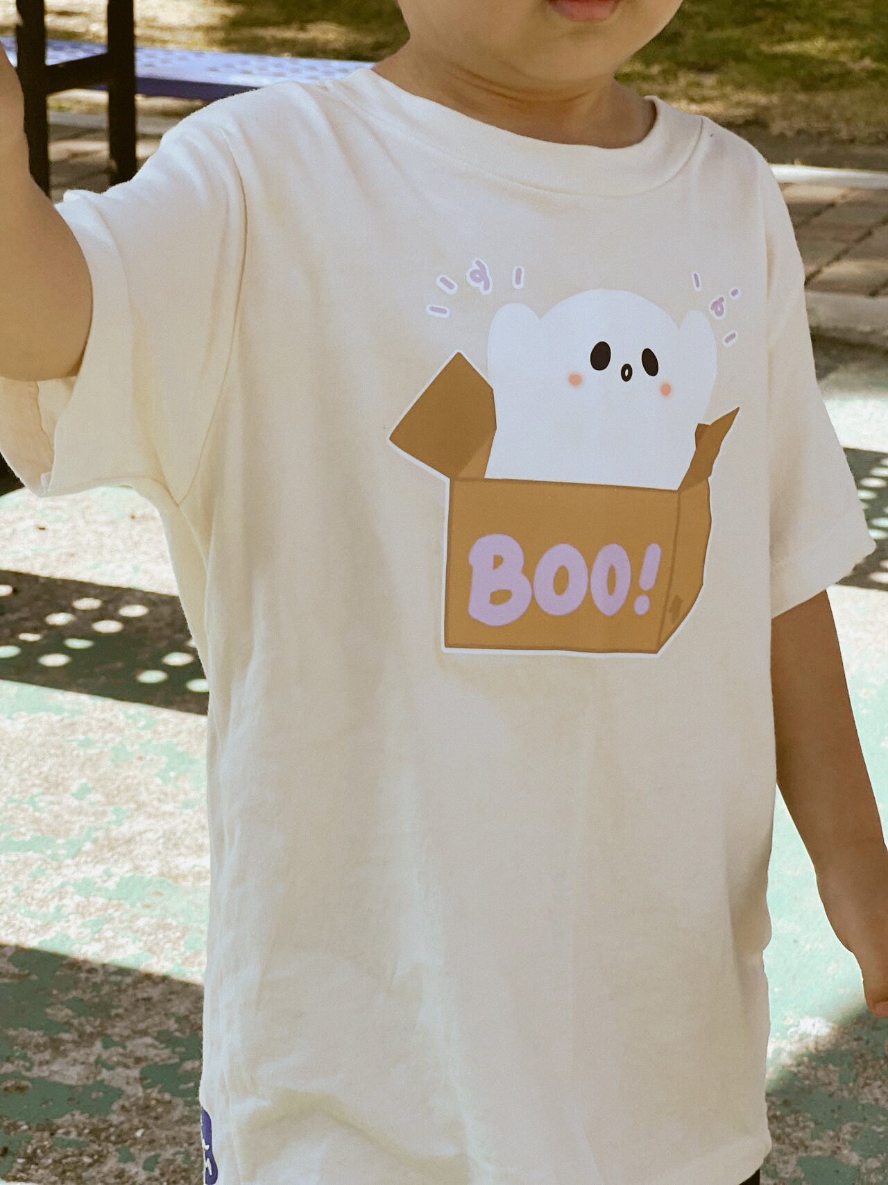 Cute Boo Ghost Shirt for Kids Spooky Tshirt for Toddler Boy Girl Shirts for Halloween Lover Shirts for Baby and Siblings