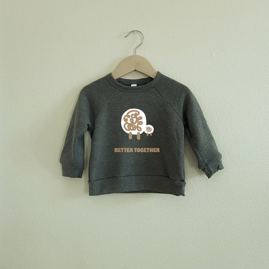 Better Together Sheep Sweatshirt | Cute Animal Crew Neck  | Kids Sweatshirt | Toddler Animal Crew Neck