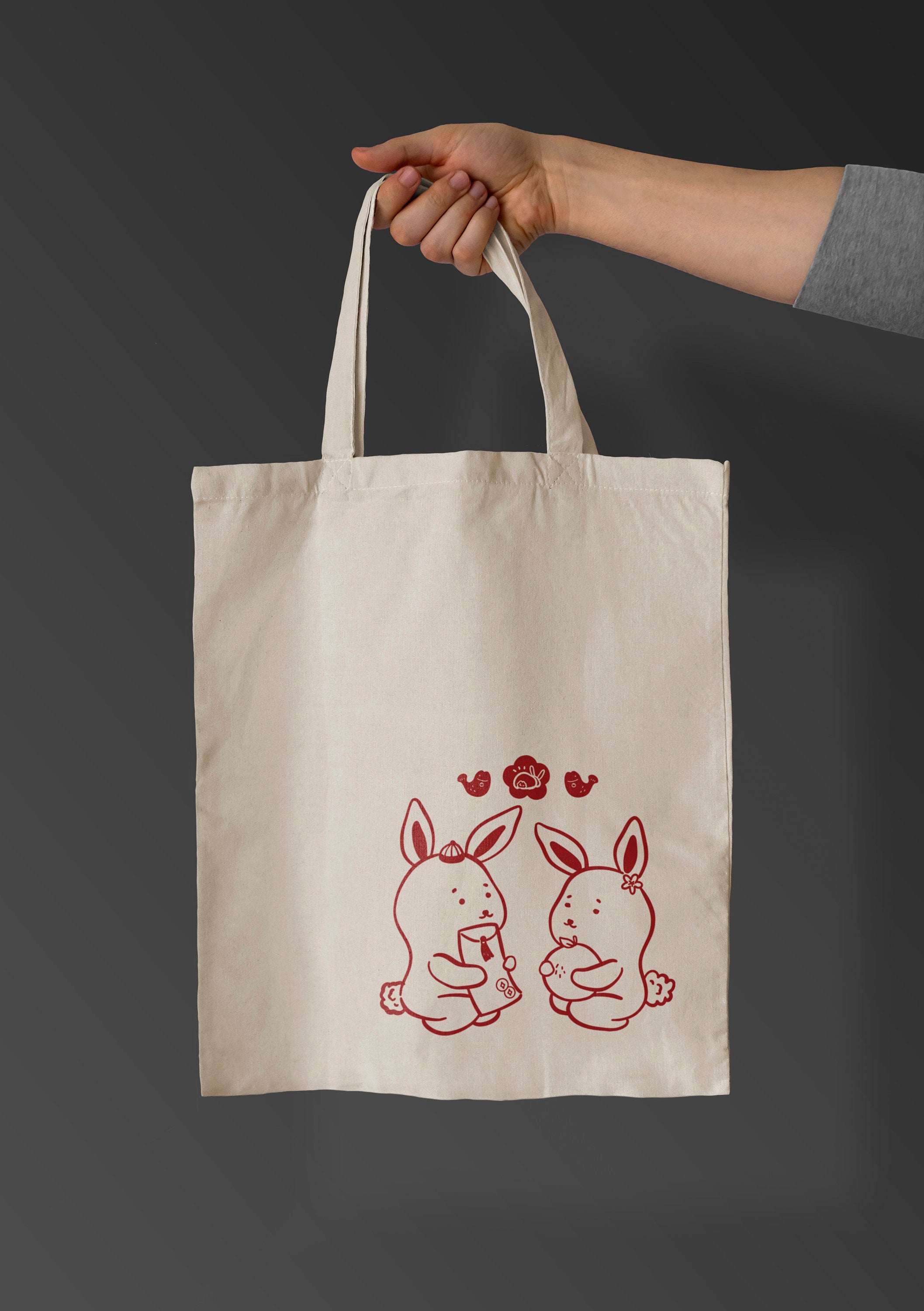 Rabbit tote bag hot sale