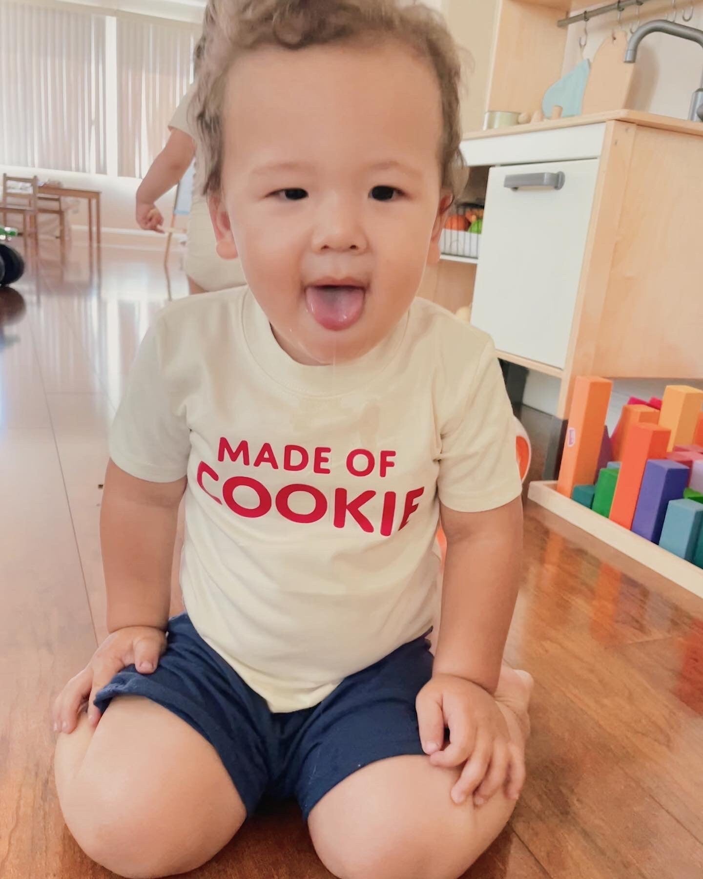 Made of Cookie Lover Neutral Style Baby Toddler Girl Boy Shirt for Announcement Baby Shower Gift for Kids Handmade Custom Comfortable Tshirt